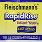 Fleischmann's Rapid Rise Instant Yeast Fast Acting