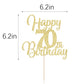 Palasasa Gold Happy 70Th Birthday Cake Topper - 70Th Anniversary Cake Topper Party Decorations (70Th)