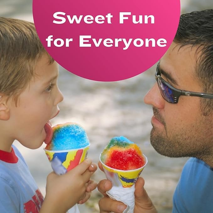 Syruvia Sugar-Free Snow Cone Syrup 12.7oz -Bubble Gum - 0 Calorie Syrup For Shaved Ice  Snow Cones  Slushies  Italian Soda  Popsicles. Keto Friendly  Kosher  Dairy Free