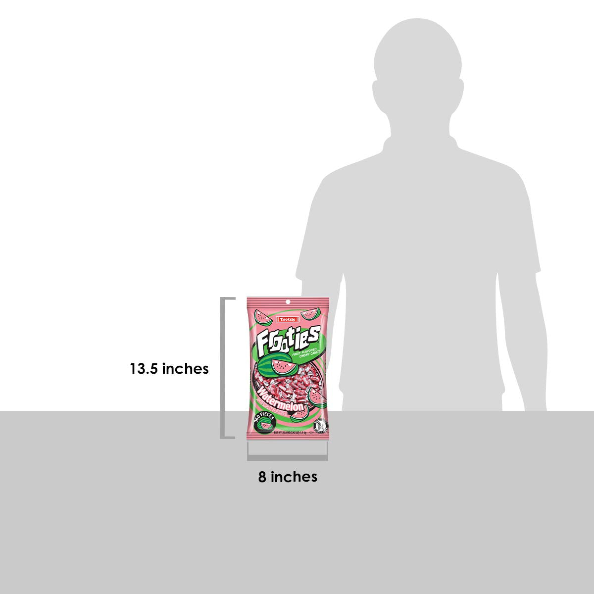 Watermelon Frooties - Tootsie Roll Chewy Candy - 360 Piece Count, 38.8 Oz Bag
