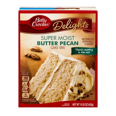 Six (6) Pack Betty Crocker Super Moist Butter Pecan Cake Mix Bundle Bundle Of 6-Items