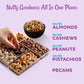 Nuts Gift Basket Variety Roasted Salted Nuts Holiday Gift Basket 5 Section Nuts - By Oh Nuts