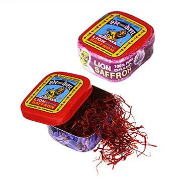 Lion Brand Saffron,2G, Original Kashmir Lacha Saffron/Kesar/Keshar (Certified Grade A) For Biryani, Beauty, Improved Health And 