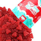 Queen City Candy Cave Red Chewy Cinnamon Hearts Gummy Candy - Jelly Cinnamon Hearts For Baking And Decorating (8 Oz)