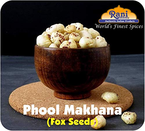 Rani Jumbo Phool Makhana, Plain Raw Fox Nut, 9.4oz (270g) PET Jar, Vegan, Non-GMO, Gluten Friendly, Indian Origin