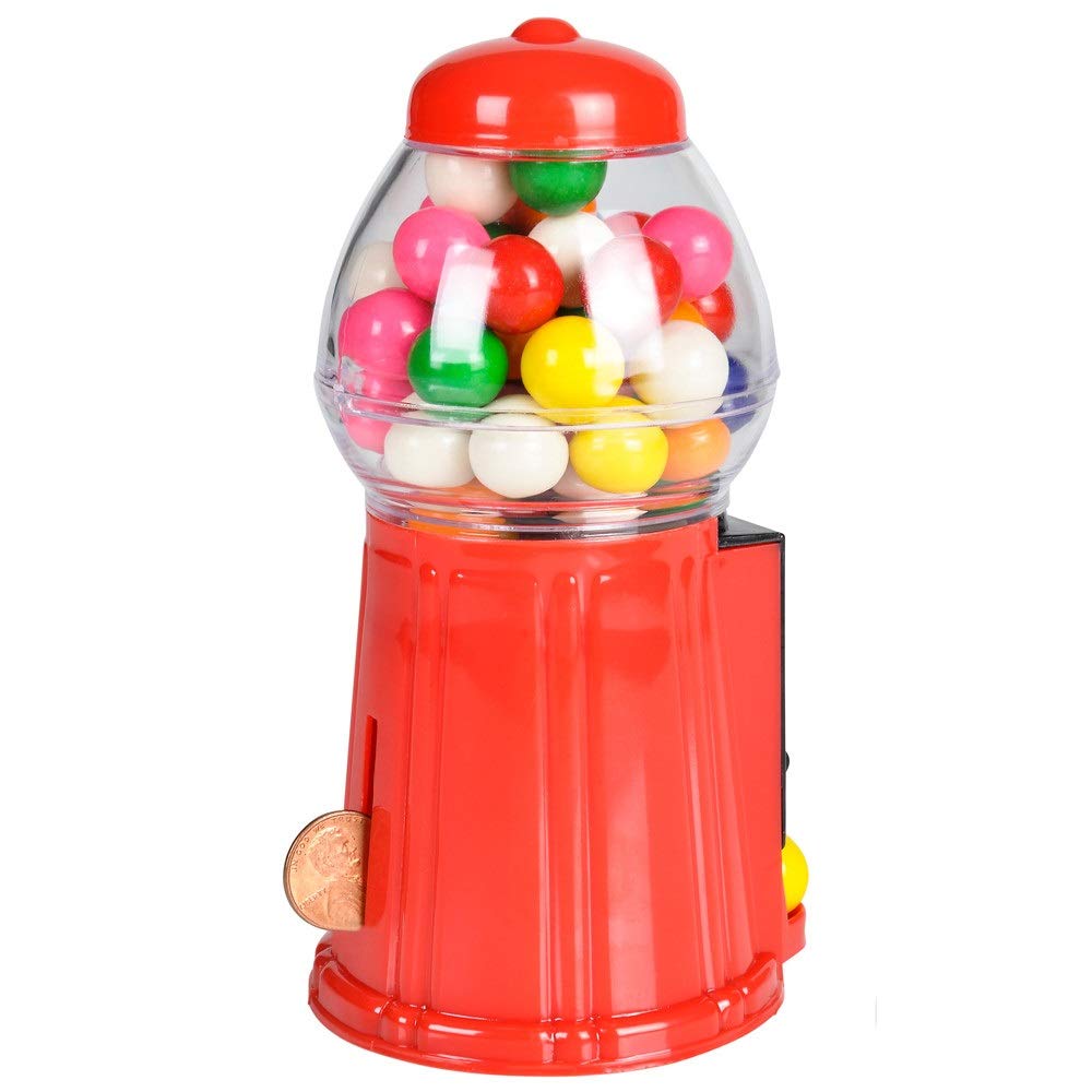 6.5'' Bubble Gum Gumball Machine (12 Pack)