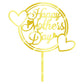 Keoysek Happy Mother'S Day Cake Topper Cake Topper Acrylic Mirror Cake Topper Decorative Party Cake Decoration For Mother'S Day
