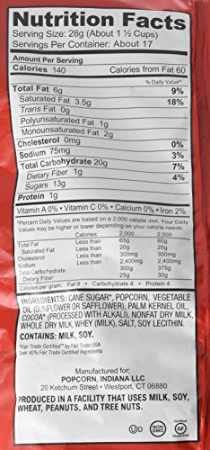 Popcorn Indiana Black & White Drizzlecorn 17 Oz