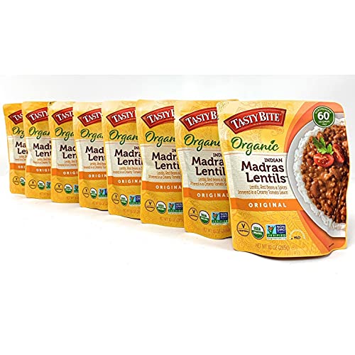 Madras Lentil Tasty Bite Organic Indian Madras Lentils10 Ounce (Pack Of 8)