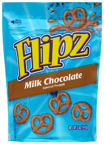 Flipz Pretzels Milk chocolate 5-Ounce Packages (Pack of 12)