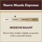 Gavina Nuevo Mundo Espresso Whole Bean Coffee, 100% Arabica, 32 oz Bag - Rich Flavor, Freshly Roasted