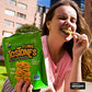 Prime  t TOSTONES Green Plantain Chips, LIME Flavored, 3.53 Oz per Unit, Re-Sealable Bag, 8 Pack