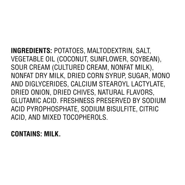 Idahoan Sour Cream and Chives Mashed Potatoes, Family Size 8 oz (pack of 8)
