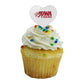 GRAPHICS & MORE Cupcake Picks Set of 6, Acrylic, University of West Alabama Heart Design, Model CUPT.HRT.ACR.6PK.CLCWAL500B