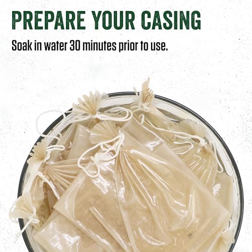 LEM Products Clear Fibrous Casings, Non-Edible Sausage Casings, 2.5 x 20 Inch, Model 124B, 25 Count Pack