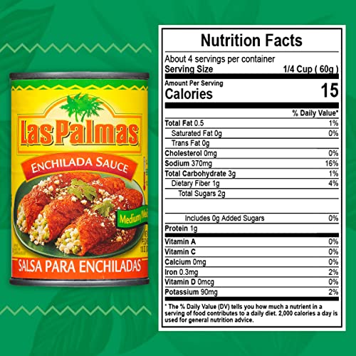 Las Palmas Red Enchilada Sauce, Medium, 10 Ounce