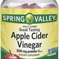 Spring Valley Apple Cider Vinegar Gummies, 500 mg, Great Apple Flavor, 60 Servings