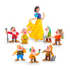 Snow White And The Seven Dwarfs Mini Figurines - 8Pcs Set Princess Figurines With All 7 Dwarfs - Princess Cake Topper Ideal For 
