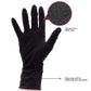 Colortrak Premium Grip Reusable Gloves, 4 Pairs (8 Gloves Total), Powder Free Latex, Durable And Chemical Resistant, Textured For Better Grip, Extra Long Cuff, Washable, Black, Large,