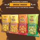 Unique Snacks Puffzels Variety Pack, Aged Cheddar And Honey Mustard, 2 Bags Of Each, Gluten-Free Snacks, 4.8 Ounce Snack Bags, Pack Of 4
