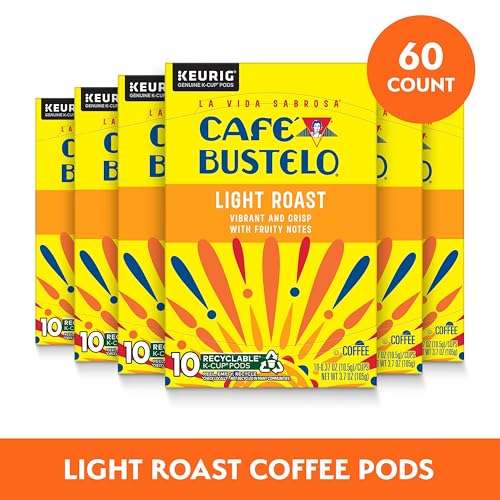 Caf? Bustelo Light Roast Coffee  10 Ct. K-Cup pods (Pack of 6)