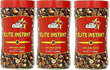 Elite Instant Coffee, 7Oz (3 Pack) | Kosher For Passover, Rich & Aromatic, Product Of Israel