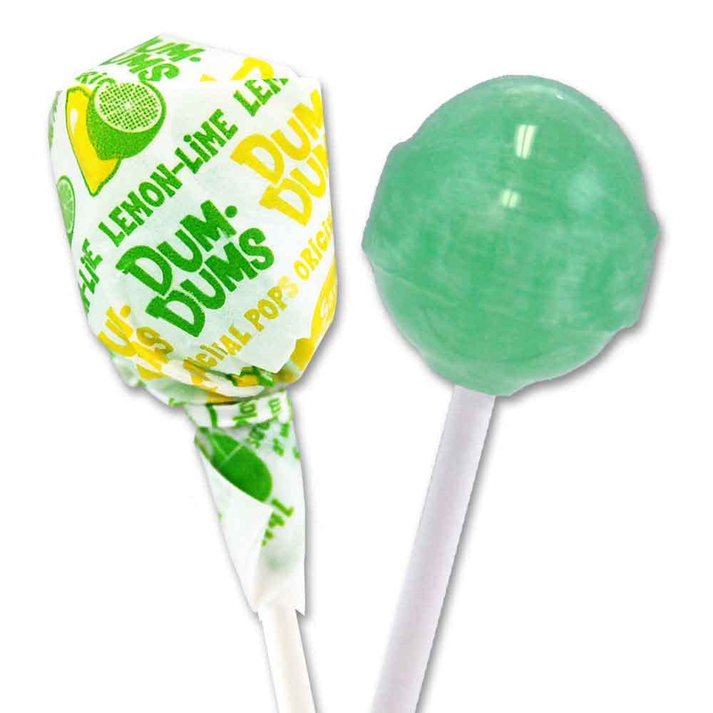 Dum Dums Lollipops Lemon Lime Flavor 50 Count Bag - Green, Lime, White, Yellow