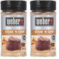 Weber Steak 'N Chop Seasoning, 6 Ounce Shaker (Pack Of 2)