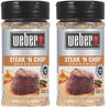 Weber Steak 'N Chop Seasoning, 6 Ounce Shaker (Pack Of 2)