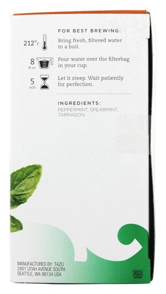 TAZO Herbal Infusion Tea, Refresh Mint, 20 Count (Pack of 2), Model 14077-25800