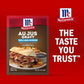 McCormick 30% Less Sodium Au Jus Gravy Mix  1 oz (Pack of 12)