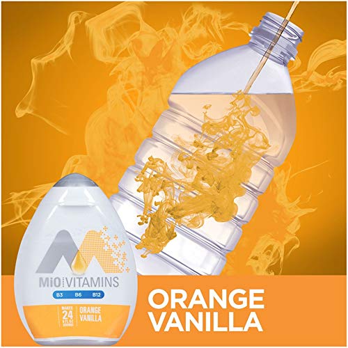 Mio Vitamins Liquid Water Enhancer, Orange Vanilla, 1.62 Oz, (Pack Of 8)