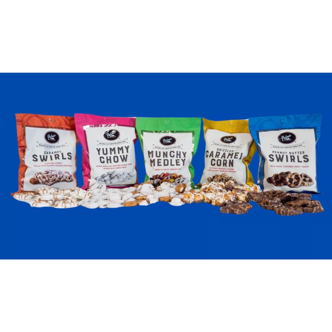 Palmer Candy - Milk Chocolate Peanut Butter Pretzels - Gift Pack Of 2, 6 Oz. Bags By Lyzas Sweets &