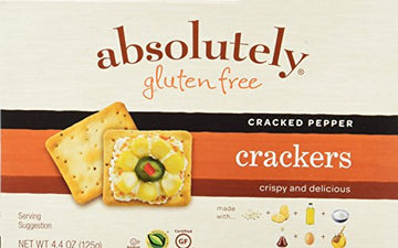 Crackers Absolutely Gluten Free Cracked Pepper , 4.4 Oz (Pack Of 6)