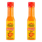 Mexico Lindo Red Habanero Hot Sauce, Real Red Habanero Chili Pepper, 78,200 Scoville Level, Enjoy With Mexican Food, Seafood & Pasta, 5 Fl Oz Bottles (Pack Of 2)