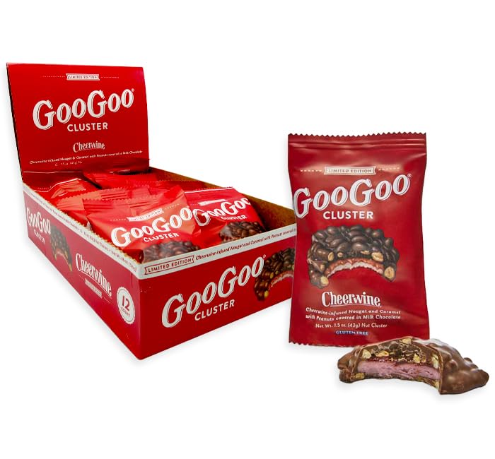 Goo Goo Clusters Cheer Beverage-Inspired Candy Bar - 12 Count Case