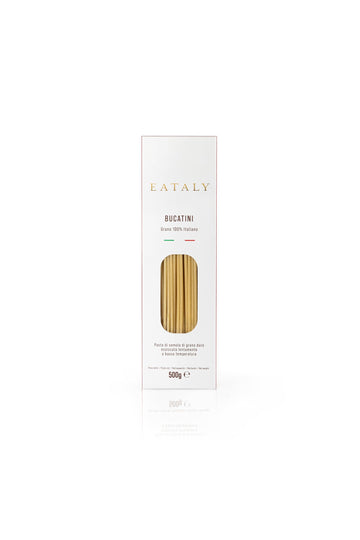 Eataly Italian Bucatini Pasta Noodles - 500G (17 Oz.) Box -Authentic Duflavor Blend Semolina Wheat - Made In Italy- Dried Pasta For Gourmet Dining  1 Pack