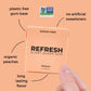 Refresh Gum, Sugar Free, Natural, Xylitol, Long Lasting Chewing Gum, Natural Flavors & Organic Ingredients, Plant-Based, Low Cal