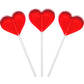 Fruidles Mini Heart Shaped Lollipops, Strawberry Flavor, 5g Each, 60 Lollipops, Individually Wrapped