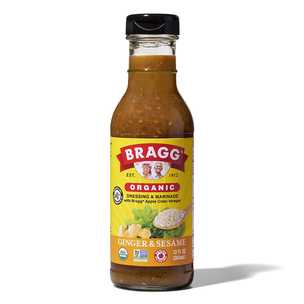 Bragg Organic Ginger and Sesame Salad Dressing - Gluten-Free - 12 fl oz - Model 89978