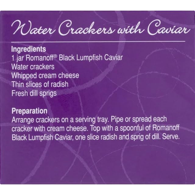 Romanoff Caviar, Black Lumpfish, 2 Oz., (Pack Of 3)