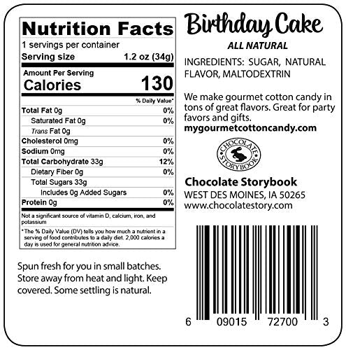 Birthday Cake Cotton Candy 3 pack - Unique Idea for Holidays, Birthdays, Gag Gifts, Party Favors