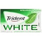 Trident White Sugar Free Spearmint Gum, 16 Count (Pack of 9)