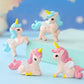 Pinenjoy 8Pcs Mini Flying Horse Unicorn Figurine Miniature Resin Unicorns Cake Toppers Fairy Garden Accessories For Diy Moss Lan