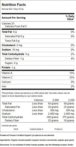 Frontier Co-op Organic Tomato Powder 1lb