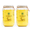 Indicow A2 Desi Cow Ghee, Clarified Butter| Combo Pack| | 2 pcs of 1 ltr| Grass Fed Cows | (2000ML(67.6oz), A2 Cow Ghee (Sahiwal