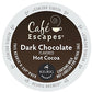 Café Escapes Hot Cocoa, Dark Chocolate, 24 Count, Brown, Model 6802
