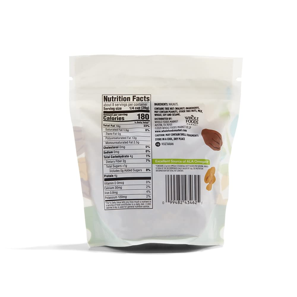 365 by Whole Foods Market, Chopped Walnuts, 8 Ounce