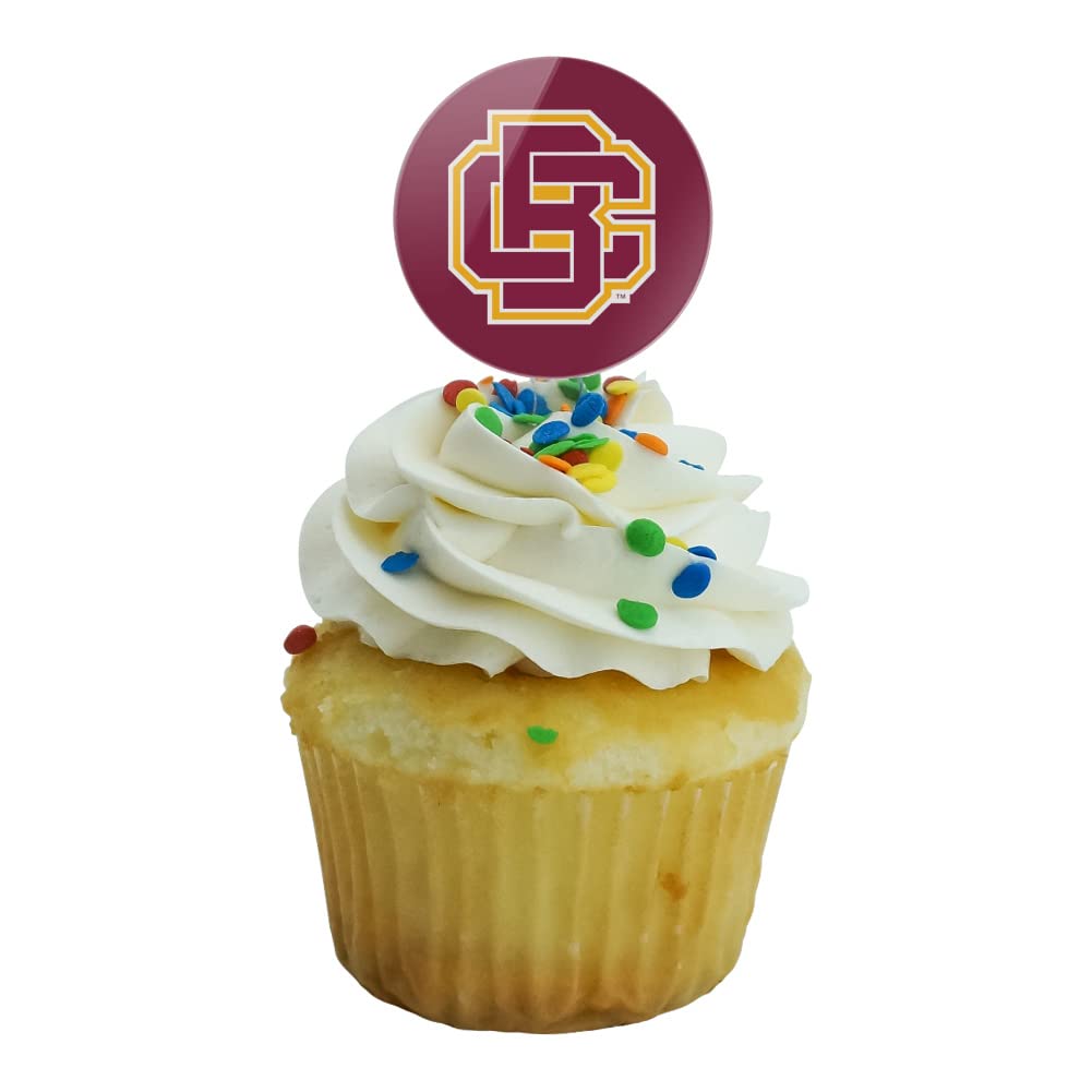 Bethune-Cookman University Primary Logo Cupcake Picks Toppers Decoration Set Of 6