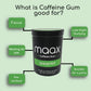 Maax Caffeine Energy Gum | Spearmint Flavor | 125mg Caffeine per Piece | 25 Count